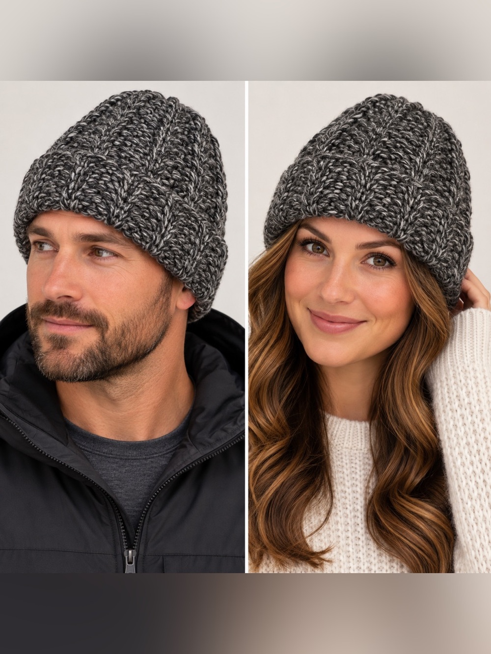 Handmade cozy chunky beanie